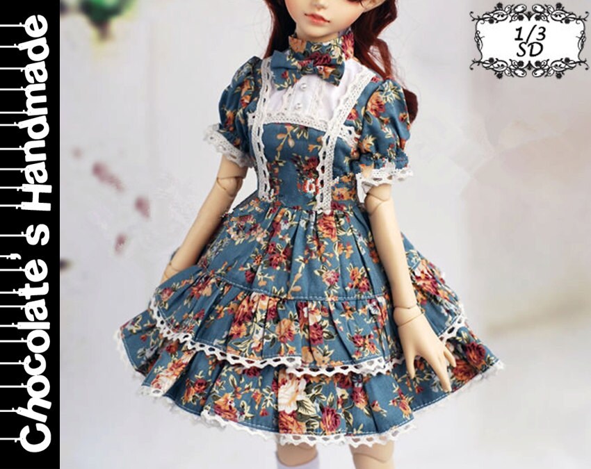 BJD Pattern SD 1/3 flower dress set E-Pattern with English