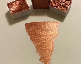 Handmade Watercolor paint -Copper