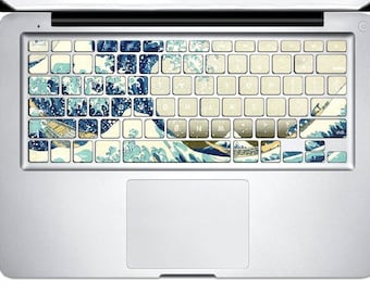 Sea wave Decal Macbook Keyboard Stickers Macbook Keyboard Cover Macbook Decal Stickers Macbook Keyboard Decal Keyboard Skin