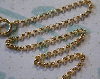 Gold ROLO Chain, 1.5 mm, 16 18 20 22 24 30 32 36" / 14k Gold Fill, jewelry making / g7.16 g7.18 g7.20 g7.22 g7.24 g7.30 g7.32 g7.36 tpc