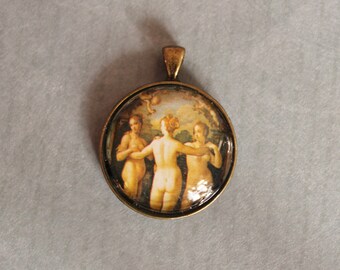 Naked ladies Picture Pendant