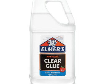 NEW Elmer's Glue for Slime, 1 gallon (Clear or White)