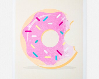 Doughnut Giclée Art Print 7 x 5" / 8 x 10"