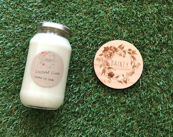 Coconut Lime | Scented Soy Wax Jar Candle
