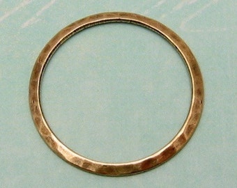 Medium Hammered Ring, Antique Gold, 2 Pc. AG130