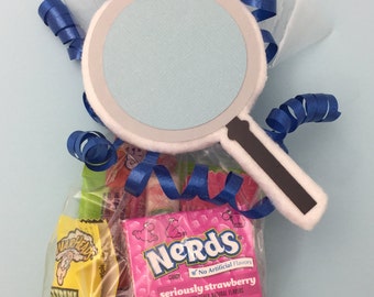 Spy Party - Spy Birthday Party - Detective Birthday - Detective Party - Secret Agent Party - Sherlock Holmes Party - Magnifying Glass Tag
