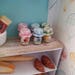 3 Dollhouse miniature JAM jars 1:12 scale - strawberry, blueberry, orange labels