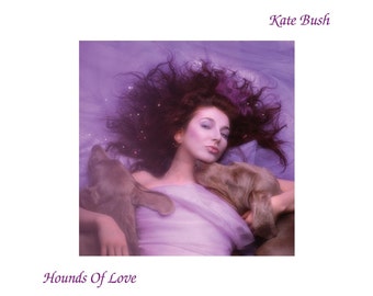 Kate Bush - Hounds of Love - Poster/Print with Black Card Frame and Mount (21cm x 21cm)