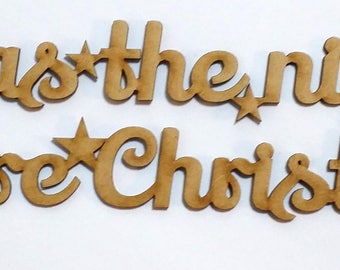 Twas the night before Christmas Sign Laser Cut