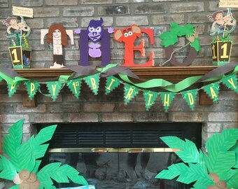 Tarzan themed kids letters
