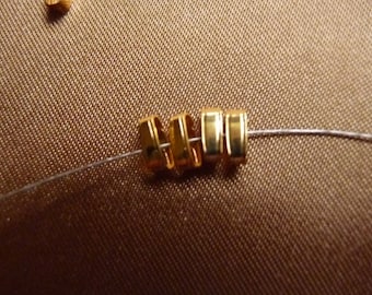 SALE!! Bail, pendant, gold-plated brass, 6mm, Pack of 32 bails. SALE!!