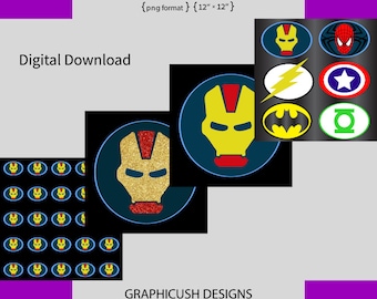 ironman png DIGITAL DOWNLOAD boy superhero graphicush