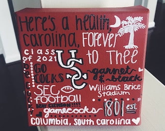 University of South Carolina Heart & Traditions Canvas
