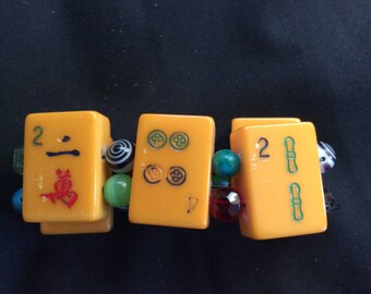 Vintage Bakelite Mahjong Bracelet