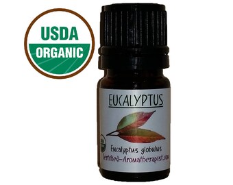 Certified Organic Eucalyptus Essential Oil *Buy 3 Get 4th 1 FREE* pure GCMS Included 5ml 10ml 15ml 3 Drop Sample
