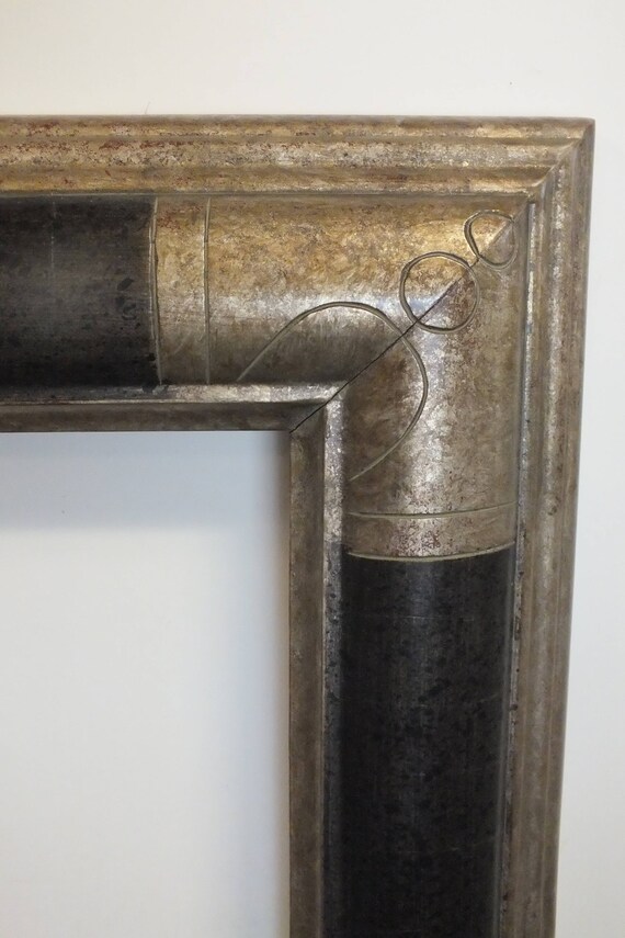 24 X 30 Inch Fancy Corners Black Bronze Frame Geometric New Like This Item