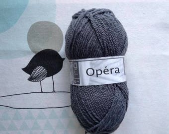 WOOL OPERA ash - white horse