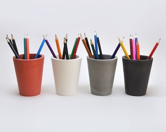 Concrete Cup | Pencil holder | Pen holder | Toothbrush holder | Bathroom Accessory | Pencil Cup | Office Accessory