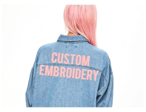 Custom Embroidered Denim Shirt