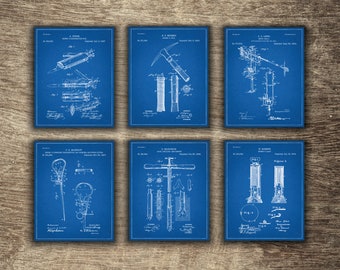 Mining Wall Decor Blueprint, Mining Art, Mining Poster, Mining Printable, Gift for Miner, Mining Group of 6 Patents - INSTANT DOWNLOAD -
