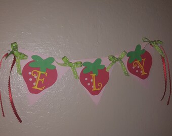Strawberry Theme Name Banner