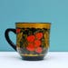 Khokhloma Mug , Handpainted wooden mug , Soviet Vintage Wooden Mug , Russian folk art , Russian souvenir , soviet vintage jar