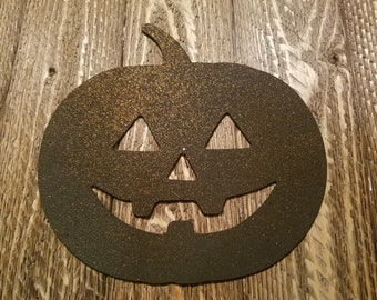 Jack o lantern Pumpkin for Halloween - Steel Sign - Metal Art