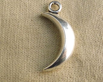 Moon - large silver charm 31 mm pendant