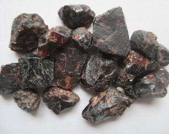Red Garnet Rough Stones Lot of 66.2 Grams Total