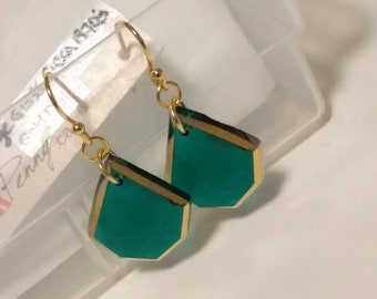 1970s Vintage German Glass Earrings