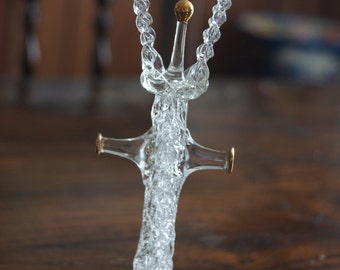 Amazing Vintage Twisted Glass Lamppost Ornament