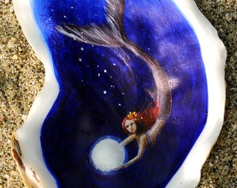 My Precious Pearl - Hand-painted Oyster Shell