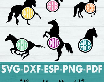 Download HORSE MONOGRAM svg / mandala horse svg / Horse cricut svg