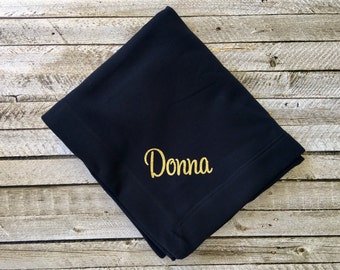 Monogram blanket, Monogrammed blanket, Personalized Blanket, Embroidered Blanket, Wedding Blanket, Bridesmaid Blanket, Custom Blanket