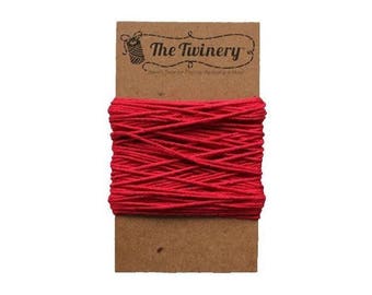 Red Bakers Twine - Solid Maraschino - 15 Yard Bundle