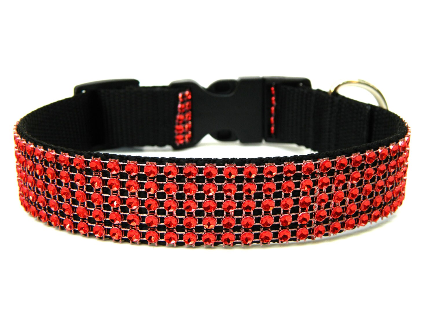 Rhinestone Dog Collar 1 Red Dog Collar