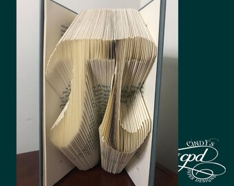 Pi Folded Book Pattern Book Folding Pattern Book Origami Pattern Unique Gift Pattern Math Gift 3.14
