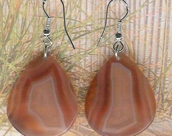 Earrings - Chalcedony, Sterling Silver