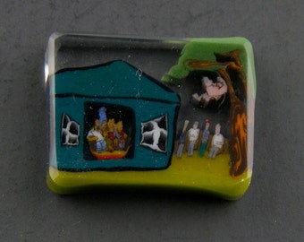 Cartoon Mashup Glass Murrine Boro Murrina Cabochon - 140 G