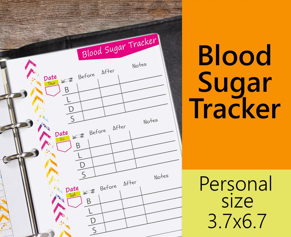 free printable blood sugar log