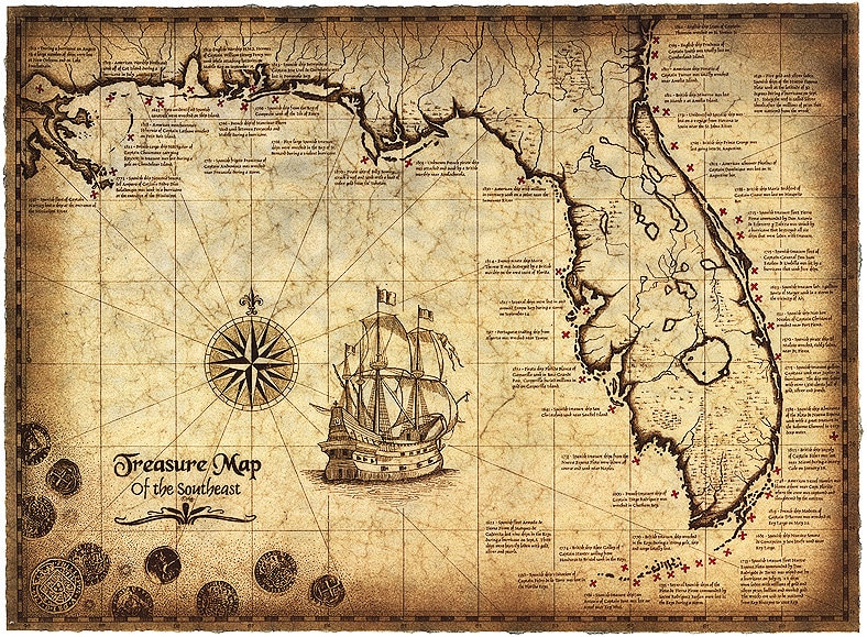 Florida Treasure Map 2018