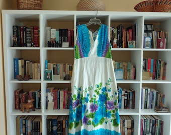 VINTAGE 1960's Floor Length Hawaiian Dress by Waltah Clarke's Hawaii - available