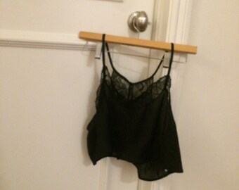LACE, crop top, black, tank top
