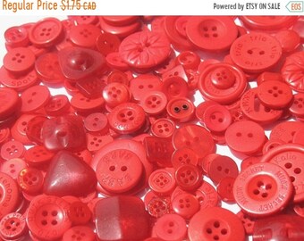 50% OFF - Cranberry Red - Button Selection