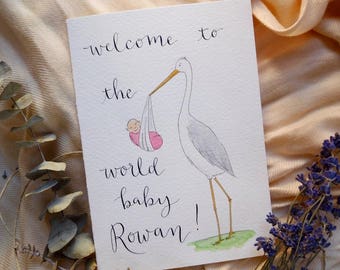 Custom Baby Card | Personalized Baby Shower Greeting Card