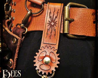 Steampunk - Leather Belt Hanger