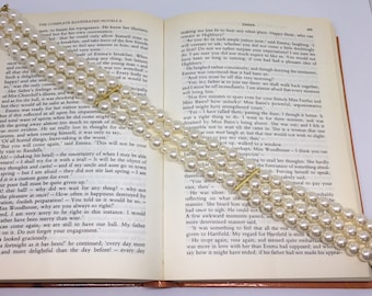 Vintage Triple Strand Pearl Necklace
