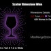 Scatter Wine Glass Rhinestone Template Design SVG PNG DXF