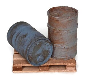 Set of 2 drums of fuel 1/18