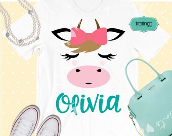 Cow face and tail svg, animal svg, cow svg, cow silhouette, baby svg, girl SVG, animal SVG files, cute SVG p29